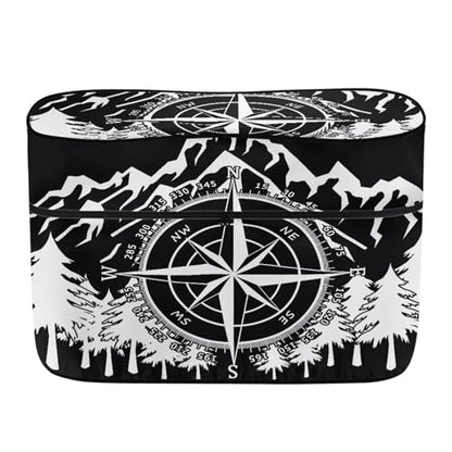 Howilath Dual 20Lb Propane Tank Cover - Heavy Duty Weatherproof Mountain Print RV Trailer Camper Gas Cylinder Cover - color: Mountain, size: Small(Double 20LB)