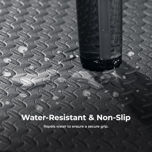 Sunny Health & Fitness Tri-Folding & Puzzle Exercise Mats – Extra Thick, Durable, Non-Slip, Water-Resistant Cushioning for Home Gym, Yoga, MMA, Gymnastics, Cardio, and Core Workouts - style: 6 FT x 4 FT