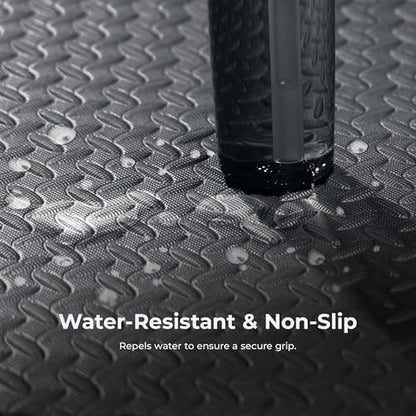 Sunny Health & Fitness Tri-Folding & Puzzle Exercise Mats – Extra Thick, Durable, Non-Slip, Water-Resistant Cushioning for Home Gym, Yoga, MMA, Gymnastics, Cardio, and Core Workouts - style: 6 FT x 4 FT