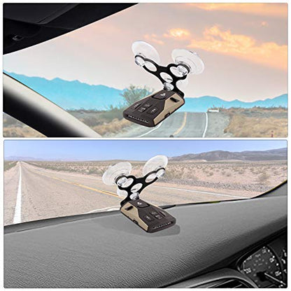 Windshield Suction Cup Mount Holder Compatible with Cobra Radar | Radar Detector Mount Compatible with Cobra RAD 450, 8-Band, ESD-6100, ESD-7000, XRS-9300, PRO-9780 and All Recent Models