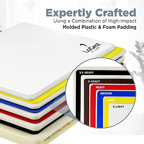 Logest Rebreakable Boards Martial Arts - Taekwondo Karate MMA Boards - Reusable Plastic Training Breaking Boards for Kids & Adults Available in 6 Levels of Difficulty Taekwondo Boards for Breaking - color: Blue - Medium
