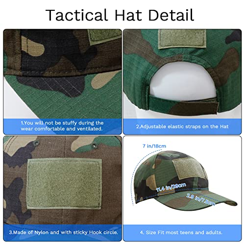 Airsoft Mask with Goggles, Foldable Half Face Airsoft Mesh Mask with Ear Protection for Paintball Shooting Cosplay CS Game - color: camouflage-3pcs, size: 3pcs