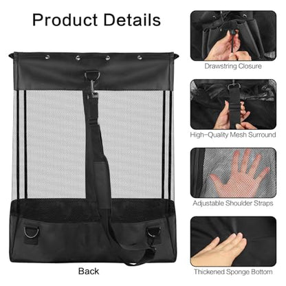 Pegboard Baskets,Pegboard Wall Organizer with Take and Go Design,Extra Large (26*18*11 Inches) Mesh Peg Board Organizer Accessories ,Easy Access Zipper for Home Sport Garage Storage (EXTRA LARGE)