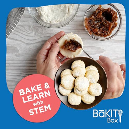 BāKIT Box Maamoul Cookie Baking Kit for Kids – Make Lebanese Date-Filled Cookies + Learn Culture – Printed Recipe & Activity Guides – Educational STEM Gift - color: Lebanese Maamoul