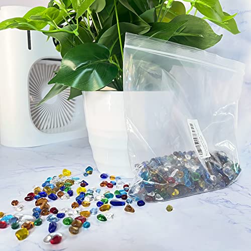 Keedolla Aquarium Sea Glass Pebble Stones, 6-9mm Fish Tank Gravel Marble Rock for Aquarium, Fish Turtle Tank, Vase Fillers, Garden - Amber(0.93LB/430g) - color: Amber, size: 0.93 Pound