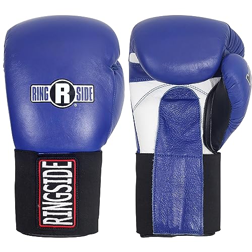 Ringside IMF Tech Hook and Loop Boxing Training Sparring Gloves - color: Blue, size: 14-Ounces