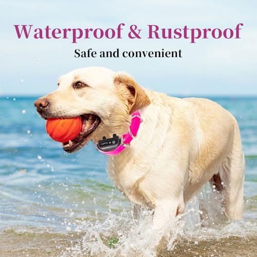 Waterproof TPU Replacement Strap for Dog Training Collar, 27.5 in - color: Pink