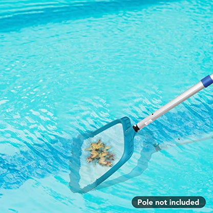 Pool Leaf Skimmer, Pool Surface Cleaning Net (Pole Not Included) | Pool Flat Net, Swimming Cleaning Tools, Plastic Frame Nylon Debris Nets for Ponds, Spas, Inground & Above Ground Pools - size: Pool Skimmer