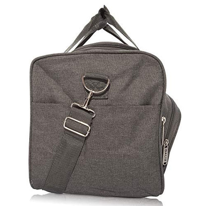 DALIX Signature Travel or Gym Duffle Bag in (Black, Gray, Navy Blue Red) - color: Gray