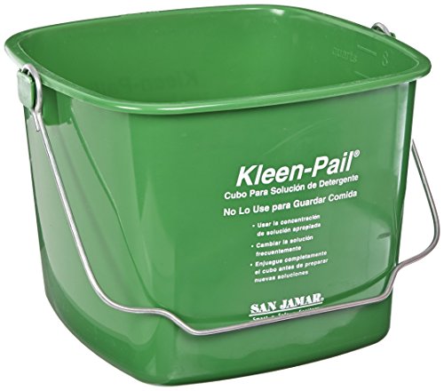 San Jamar Kleen-Pail® Plastic Cleaning Bucket 8 Quarts Green - color: Green, size: 8 Quarts
