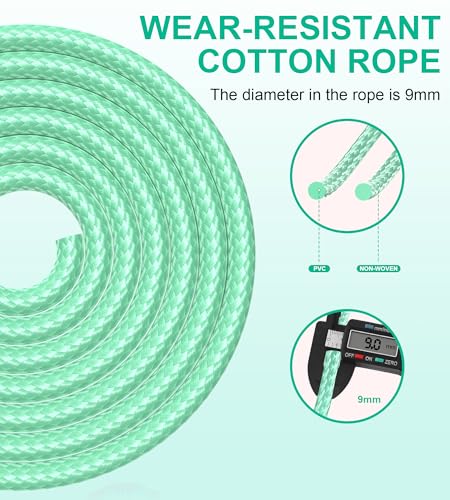 Jump Rope for Women Men, Fitness Jumprope for Women Workout, Adjustable Adult Exercise Skipping Rope - color: Green