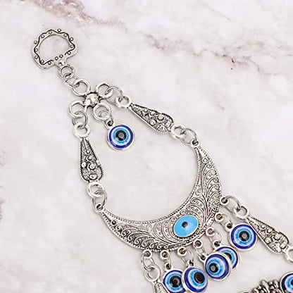 Blue Evil Eye Wall Decor, Islamic Amulet Blessing Wall Hanging Decoration Pendant for Home, Car, Office Decoration and Protection