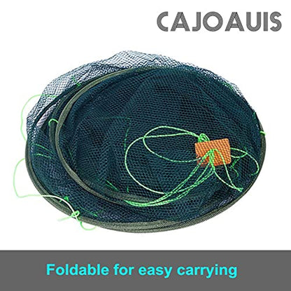 Foldable Fishing Net Hand Casting Cage Crab Net for Fish Shrimp Minnow Crayfish Crab