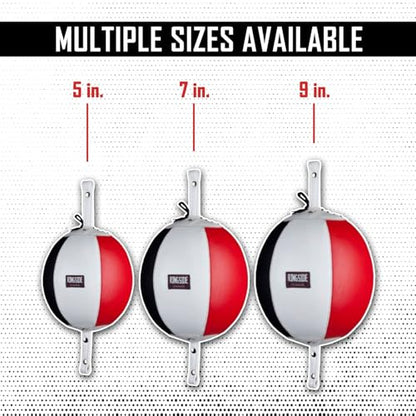 Ringside Leather Boxing Double End Bag, 7 Inches - size: 7"