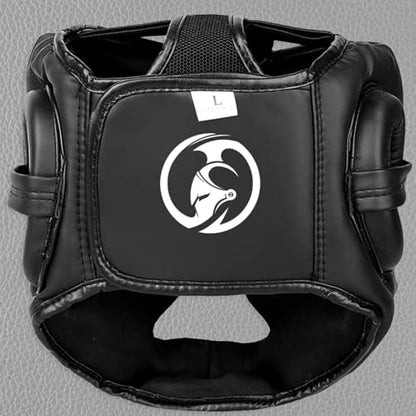 Kombat USA Head Guard | Boxing Safety Head Guard for Adults | Black Boxing Head Guard for MMA, Muay Thai, Kickboxing|