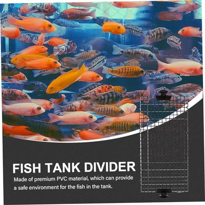 Happyyami 1set Fish Tank Divider Isolation Mesh Cups for Fish Breeding High Permeability Design Easy Installation Set