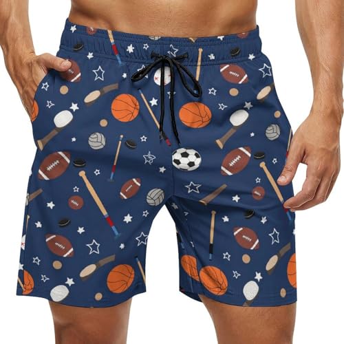 Mens Trunks Breathable Quick Dry Mesh Lining Holiday Party Beach Board Shorts - color: Style, size: Small