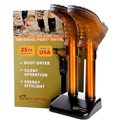 PEET, Original Dryer, Electric Shoe Dryer, Work Boots, Outdoor Gear, Athletic Gear, Silent,Energy-Efficient, Made in USA - style: Original 2-shoe Electric Dryer