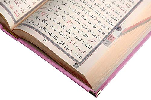 Special Red Velvet Quran (Red, Gilded, Sealed) | Gift to Everyone (Pocket Size 8x11 cm, Light Pink)