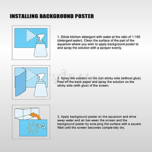Rock Wall Aquarium Background Poster PVC Fish Tank Decor Landscape 24 36 48 72 (60" x 30"/ 152 x 76cm) - size: 60" x 30"/ 152 x 76cm