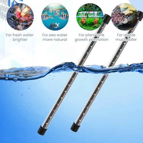 Sieral Aquarium Lids Polycarbonate Canopy with LED Light 29 x 11.38 x 0.12 Inch for 20/29/37 Gallon Without Center Brace Aquariums Cover Fish Tank Lid with a Hook Knife, Black - color: Black, size: 30x12in