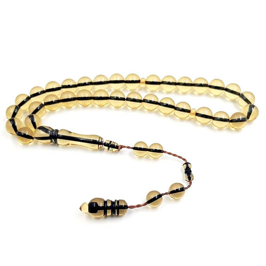 ALBASHAN Tasbih 33 Bakelite Brown Beads Muslim Prayer Beads Islamic Eid Gift