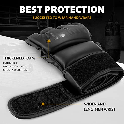 MMA Gloves for Sparring,Muay Thai,Training | Open Palm, Sparring & Grappling, Men & Women, Combat Sports, Boxing, Muay Thai, Kickboxing - size: Medium