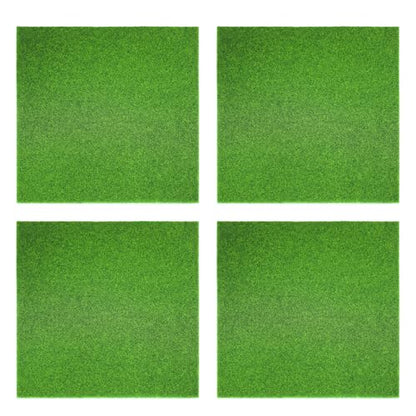 4PCS Fake Grass, Pet Turf Artificial Grass, Miniature Plants for Dollhouse, for DIY Mini Garden Decor, 5.9 * 5.9 Inches - size: 5.9*5.9 Inches