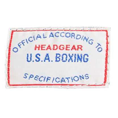USA Boxing Competition Headgear (Cheek), Black, Medium