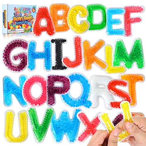 LESONG Autism Sensory Fidget Toys: Alphabet Letters ABC Learning Educational Montessori Toys,Quiet Fidgets Sensory Toys for Classroom Calm Down Corner Autistic Relief