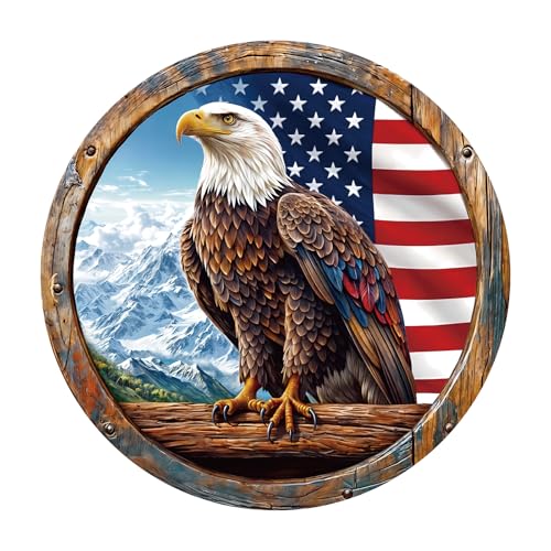 1000 Piece Puzzle for Adult, Bald Eagle Round Jigsaw Puzzle-26.6 in - color: Bald Eagle