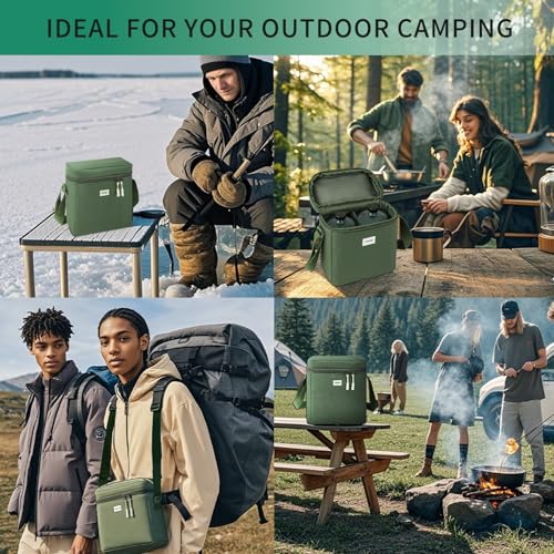 Mini 1LB Propane Tank Storage Bags, Small Camping Fuel Cylinder Carry Bag for 2-Pack Propane Tanks 16 OZ, Portable Refillable Small Propane Gas Canister Bottle Case with Padding, Bag Only - size: 2-Pack