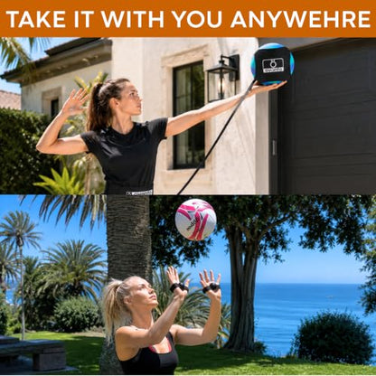 OVANTO Volleyball Training Equipment Aid – Adjustable Practice Volleyball Kit