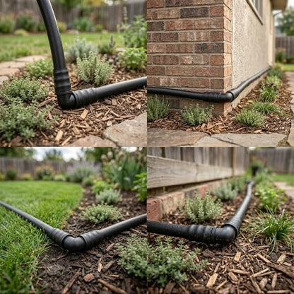 5 Pack 3/4 Inch PVC Elbow Fittings | 90° Hose Barb Adapter | Schedule 40 Tube Connector | Black PVC Water Hose Elbows - size: 3/4" Insert-5pcs, style: Elbow