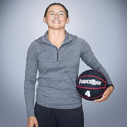 Gill Athletics PowerMax Weighted Rubber Medicine Ball - Weighted Exercise Ball, Medicine Balls for Exercise, Wall Ball or Slam Ball for Strength Training, Indoor/Outdoor Workout Ball - style: 6K