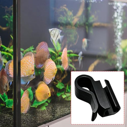 Fish Tanks Hose Holder for 12Mm/16Mm Aquarium Water Changing Tube Stable Clip Prevents Slipping Spilling - color: White