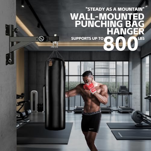 Heavy Duty Punching Bag Hanger, Wall Mounted Punching Bag Hanger, Adjustable Length and Height Heavy-Duty Punching Bag Bracket, Suitable for Home Gym - style: Length and Direction Adjustable