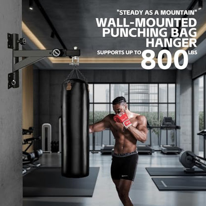 Heavy Duty Punching Bag Hanger, Wall Mounted Punching Bag Hanger, Adjustable Length and Height Heavy-Duty Punching Bag Bracket, Suitable for Home Gym - style: Length and Direction Adjustable