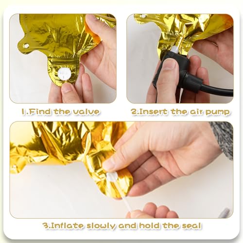 Gold Star Balloons Foil Graduation Mylar Balloons Easter Helium Metallic Balloon 12pcs 18 Inch Gold Birthday Decorations Yellow Room Decor Party Decorations Baby Shower Anniversary Wedding - style: Gold