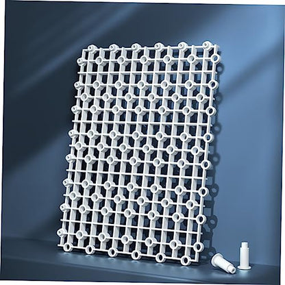Aquarium Base Crate Fish Tank Divider Tray Plastic Grid for Bottom Partition Prevent Fish Biting Easy to Assemble Fish Tank Base Partition