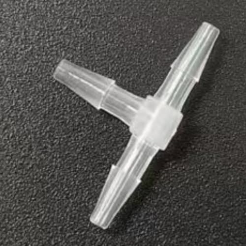 3 Way Tee Connector Equal Barbed T-Fitting 3 Way Hose Barb Adapter for Laboratory Biochemical Analytical Instruments Food Machinery Aquarium Equipment 100pc/pk (1.6mm 1/16'' Sq) - size: 1.6mm 1/16'' Sq