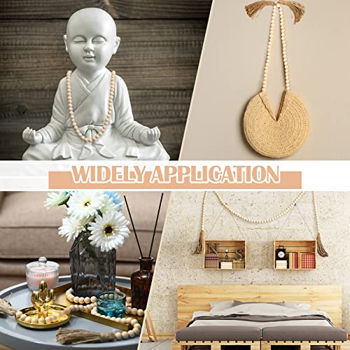 Jetec 3 Pcs Decorative Display Books White Home Decor Coffee Table Faux Stacked Fake Decorative Books with Wood Bead Tassels for Shelves Kitchen Entryway Living Room, 58 Inch, Family Where Life Begins - style: Family Where Life Begins