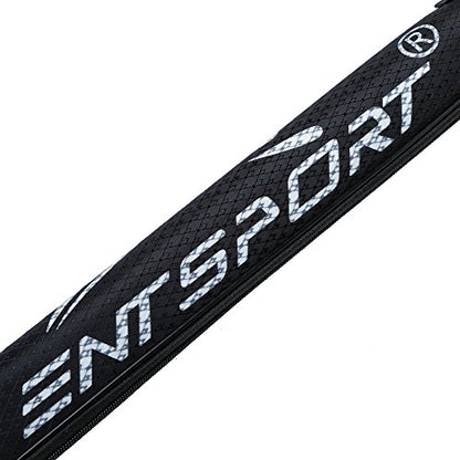 Foldable Fishing Rod Bag 45-Inches Durable Fishing Tackle Bag Storage Bag Portable Rod Tubes Rod Cases (Suit for 2-Piece 7-Feet Rod) - color: Black