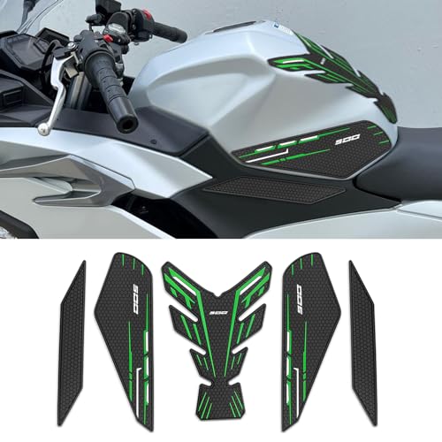 for Ninia 500 Z500 Ninja 500 SE ninja500 2024 2025 2026 New Accessories Side Fuel Tank Pads Protection Stickers Decals Fuel Tank Knee Pads Traction Pads Fuel Tank Pads Anti-Slip Side - color: Green