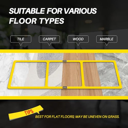 Hikeen Agility Ladder - Speed Ladder for Football, Basketball - Durable Rubber Training Ladder for Footwork with Carry Bag, Portable & Non-Slip Agility Football Training Equipment - style: Yellow