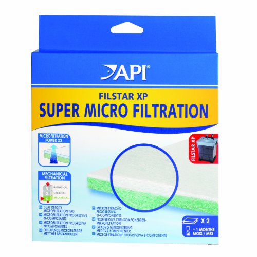 API FILSTAR XP SUPER MICROFILTION Aquarium Canister Filter Filtration Pads 2-Count - color: No Color, size: Super Micro