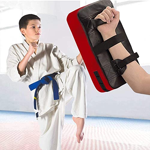 LuiceABC One Karate Taekwondo Boxing Kick Punch Adjustable Soft Shield Durable Training Pad for Boxing, Training and Protecting Your Palm, Wrist and Decreasing The Shock - color: Black