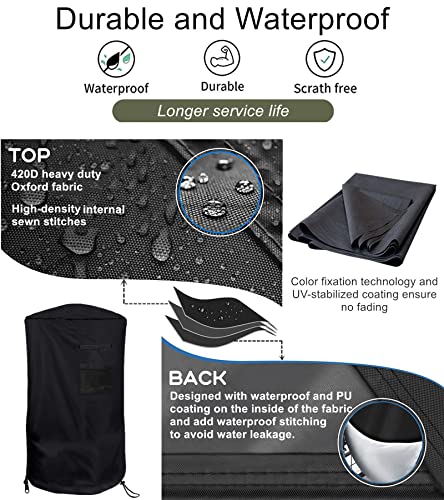 Falezern Freestanding Punching Bag Protective Cover, Adjustable Thickened Heavy Duty, Waterproof for Outdoor Boxing