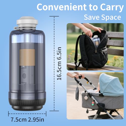 Portable Bidet for Travel, JUTIMER Rechargeable Bidet Sprayer with 400ml Bottle Capacity, Waterproof High Pressure Handheld Bidets for Women/Men, Postpartum Care, Hygiene Cleaning