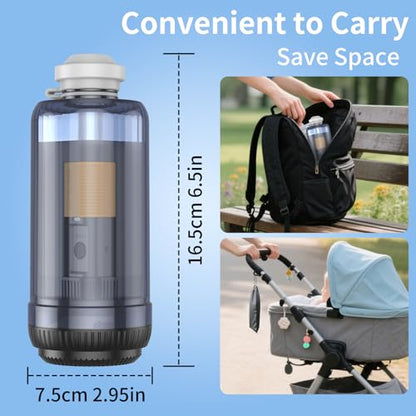 Portable Bidet for Travel, JUTIMER Rechargeable Bidet Sprayer with 400ml Bottle Capacity, Waterproof High Pressure Handheld Bidets for Women/Men, Postpartum Care, Hygiene Cleaning